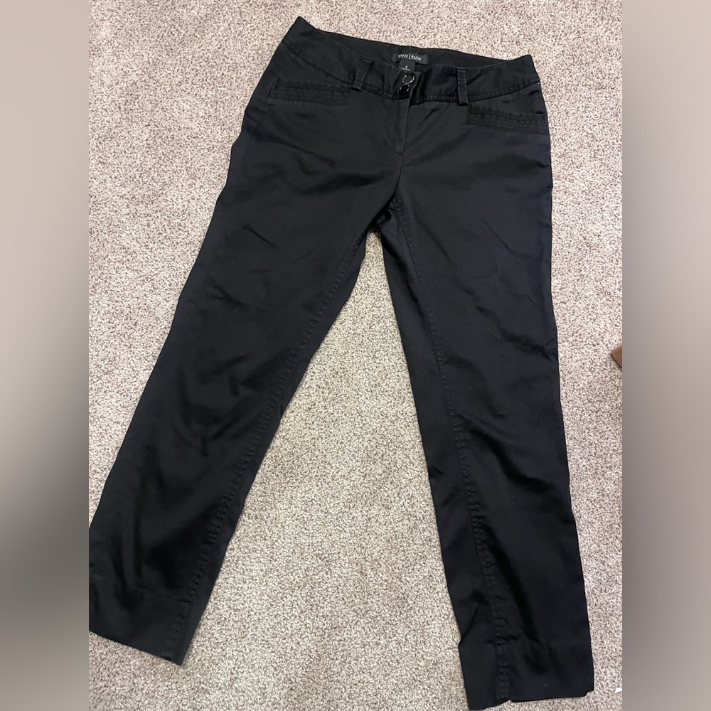 White House Black Market Elegant Black Trousers